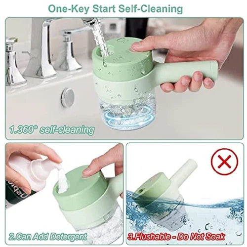 Multi-Function 4-in-1 Rotary Vegetable Slicer & Cutter