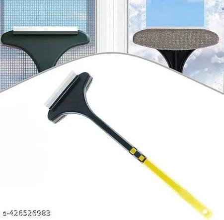Multifunctional Window Screen & Glass Cleaning Brush with Long Handle - Dust & Pet Hair Remover