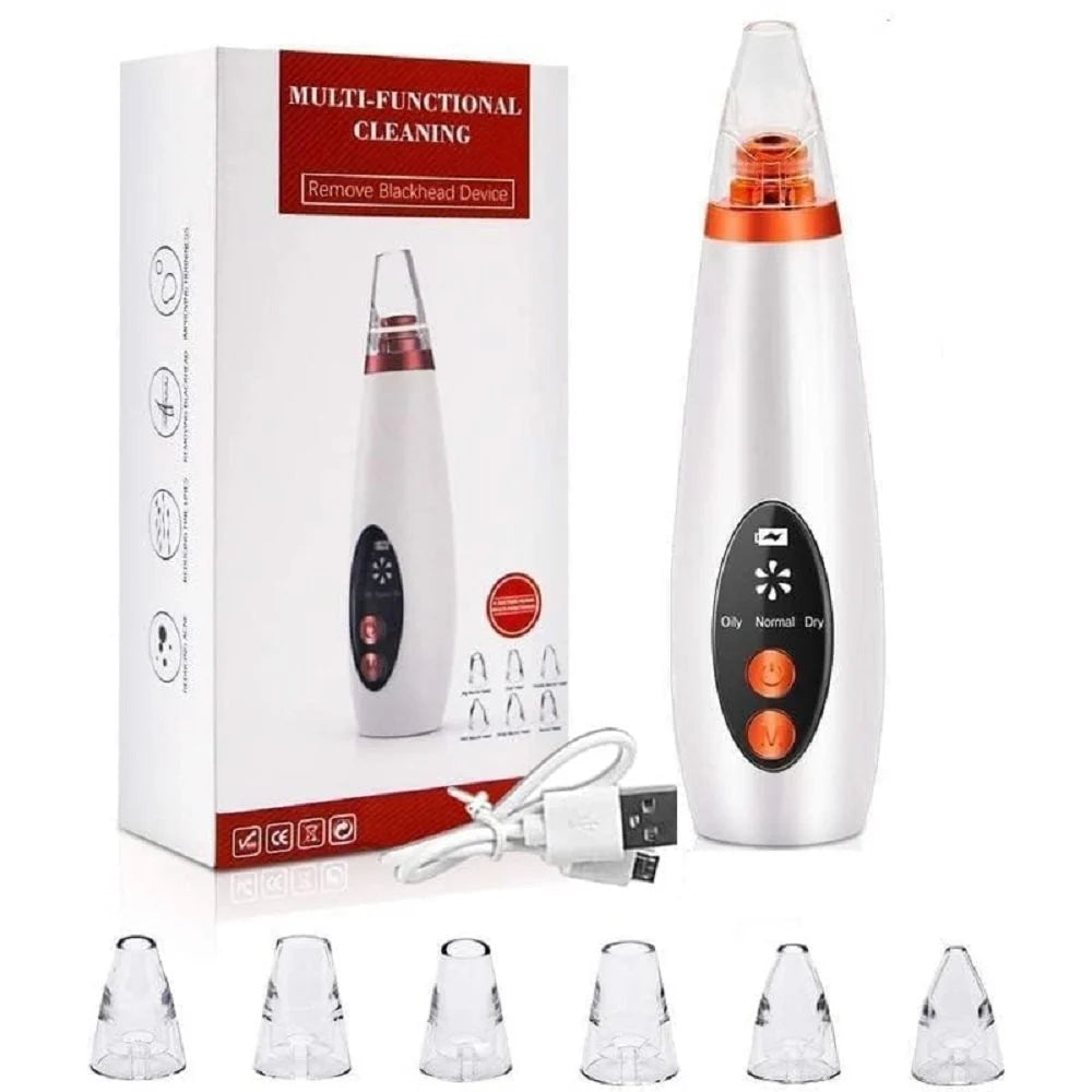 USB Rechargeable Electric Blackhead Remover & Pore Vacuum