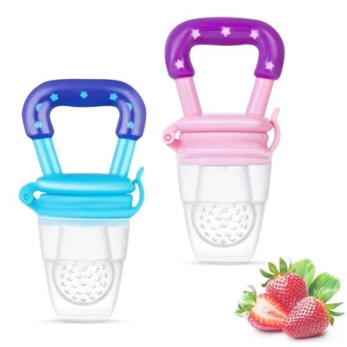 Silicone Baby Fruit Nibbler & Fresh Food Teething Feeder