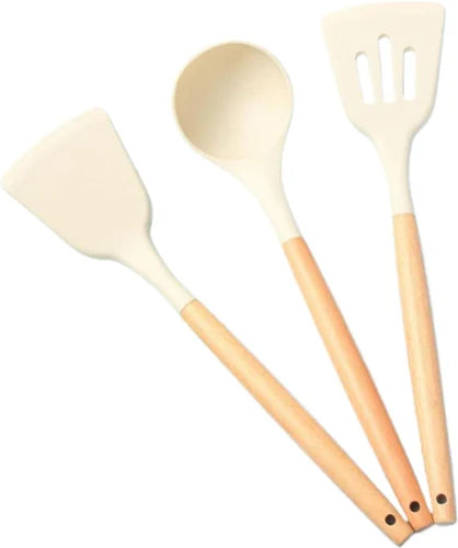 Heat-Resistant Non-Stick Silicone Spatula & Pastry Brush Set