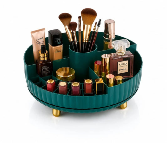 360-Degree Rotating Cosmetic & Makeup Organizer Rack