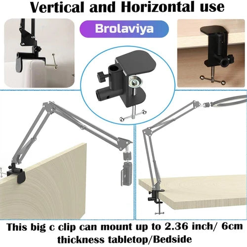 Flexible Phone Stand with Ring Light