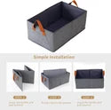 Foldable Fabric Storage Box Organizer for Clothes & Sarees