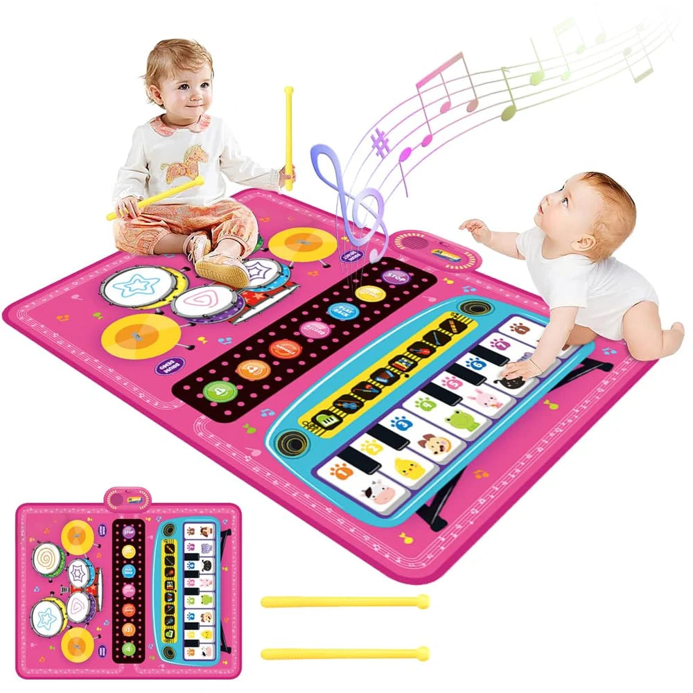 Foldable Educational Musical Floor Piano Mat for Kids