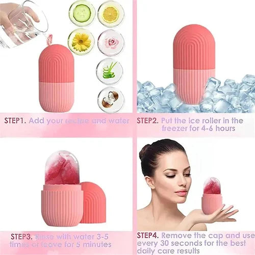 Reusable Face & Eye Cooling Facial Ice Roller