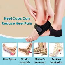 Orthopedic Heel Support Compression Sleeves & Plantar Fasciitis Pain Relief Cushions (Pair)