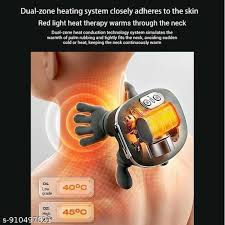 Portable Electric Waist & Back Massager with Soothing Heat & Ergonomic Strap