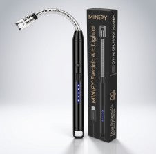 Metal USB Rechargeable Electric Arc Lighter with Flexible Neck
