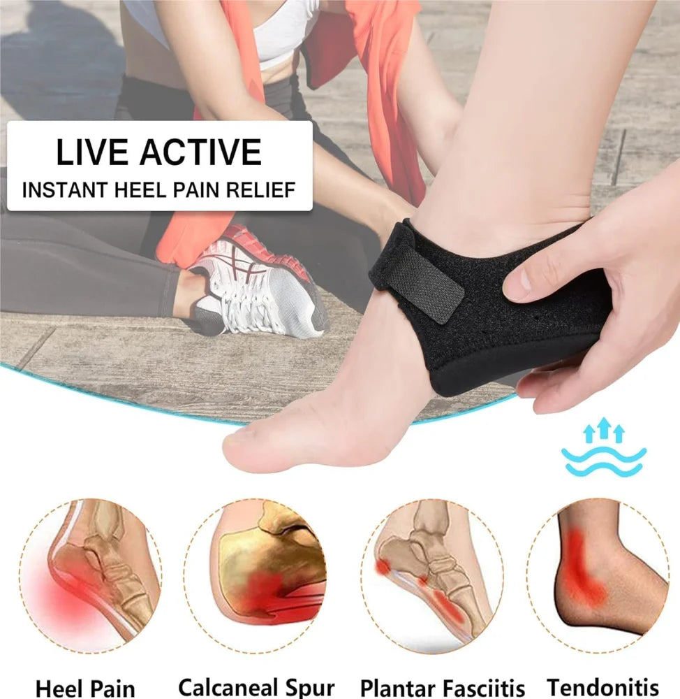 Silicone Gel Heel Protectors – Adjustable Heel Cups for Cushioning & Shock Absorption