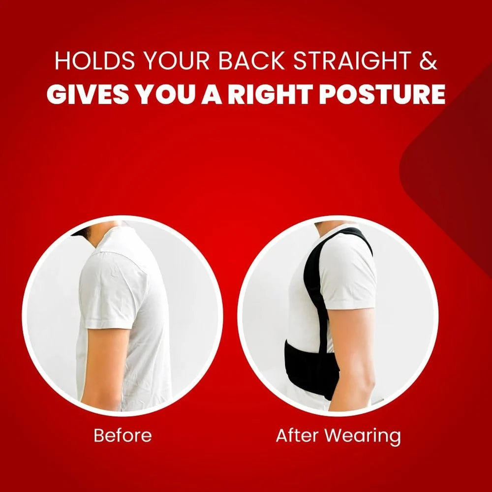 Adjustable Posture Corrector Belt & Back Support Brace
