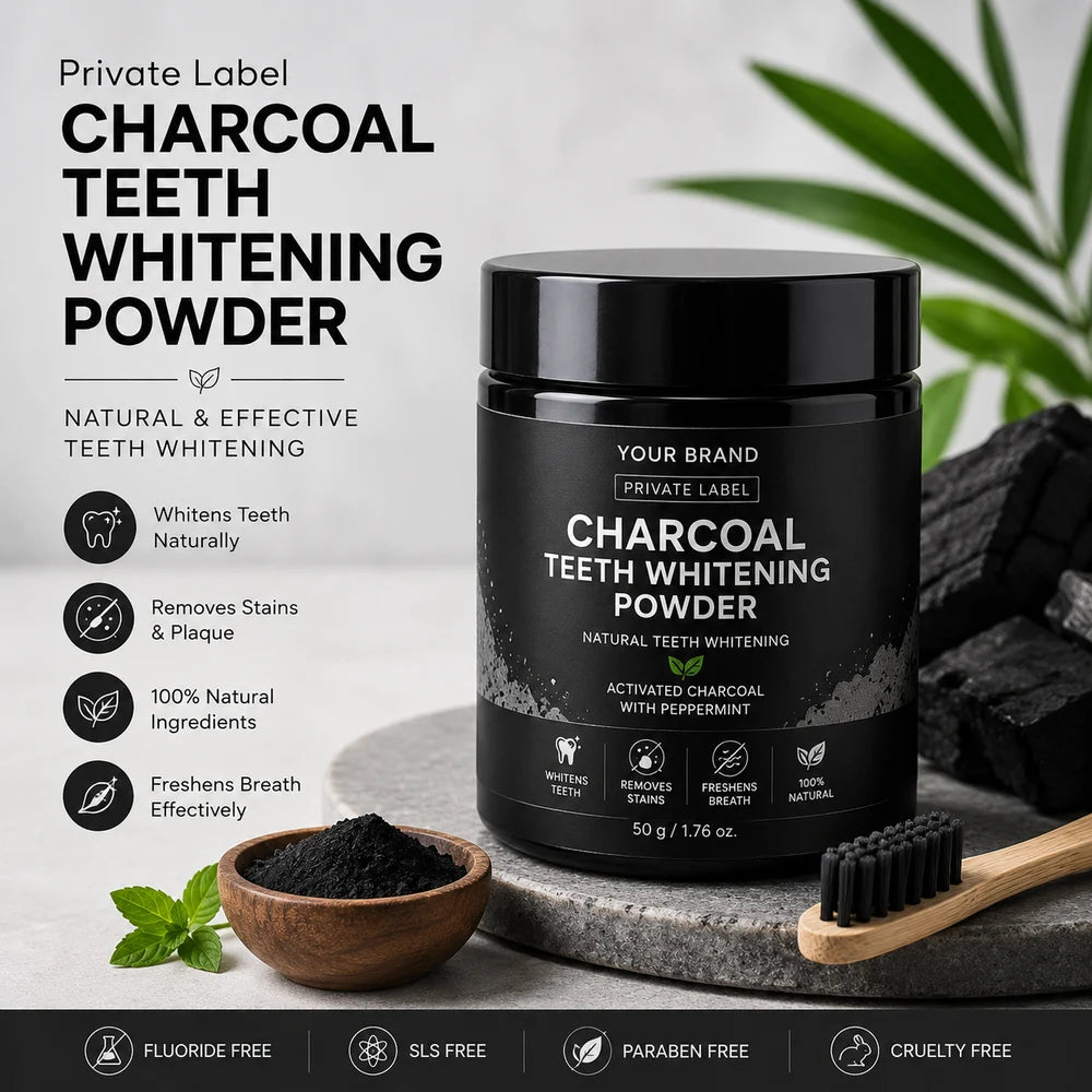 Natural Bamboo Charcoal Organic Teeth Whitening Powder