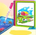Reusable Magic Water Drawing Book with Pen for Kids