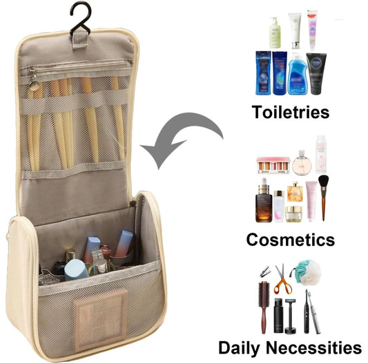 Travel-Friendly Waterproof Cosmetic & Toiletry Organizer Bag