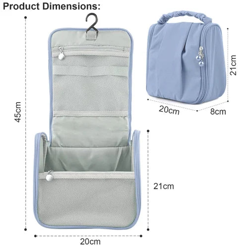 Travel-Friendly Waterproof Cosmetic & Toiletry Organizer Bag