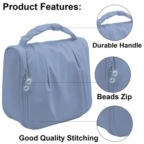 Travel-Friendly Waterproof Cosmetic & Toiletry Organizer Bag