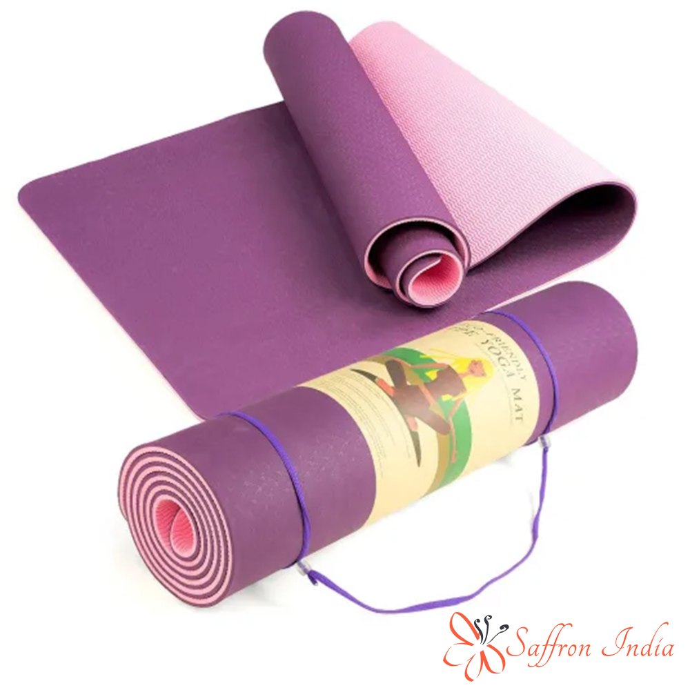Portable 6mm Anti-Slip Exercise & Yoga Mat for Home Workout