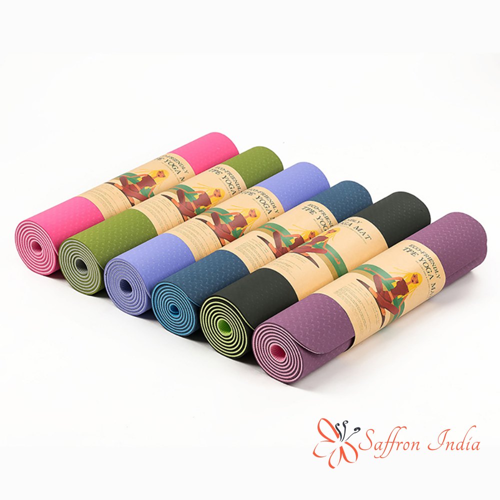 Portable 6mm Anti-Slip Exercise & Yoga Mat for Home Workout