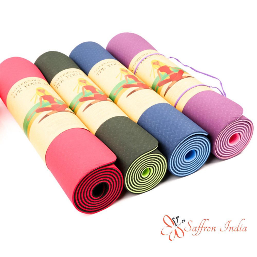 Portable 6mm Anti-Slip Exercise & Yoga Mat for Home Workout