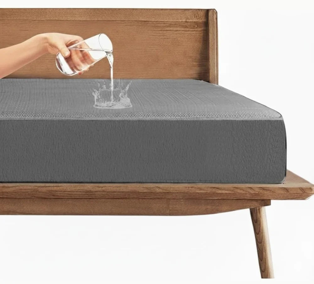 100% Waterproof Premium Mattress Protector Cover with Soft Cotton Feel & Deep Fit