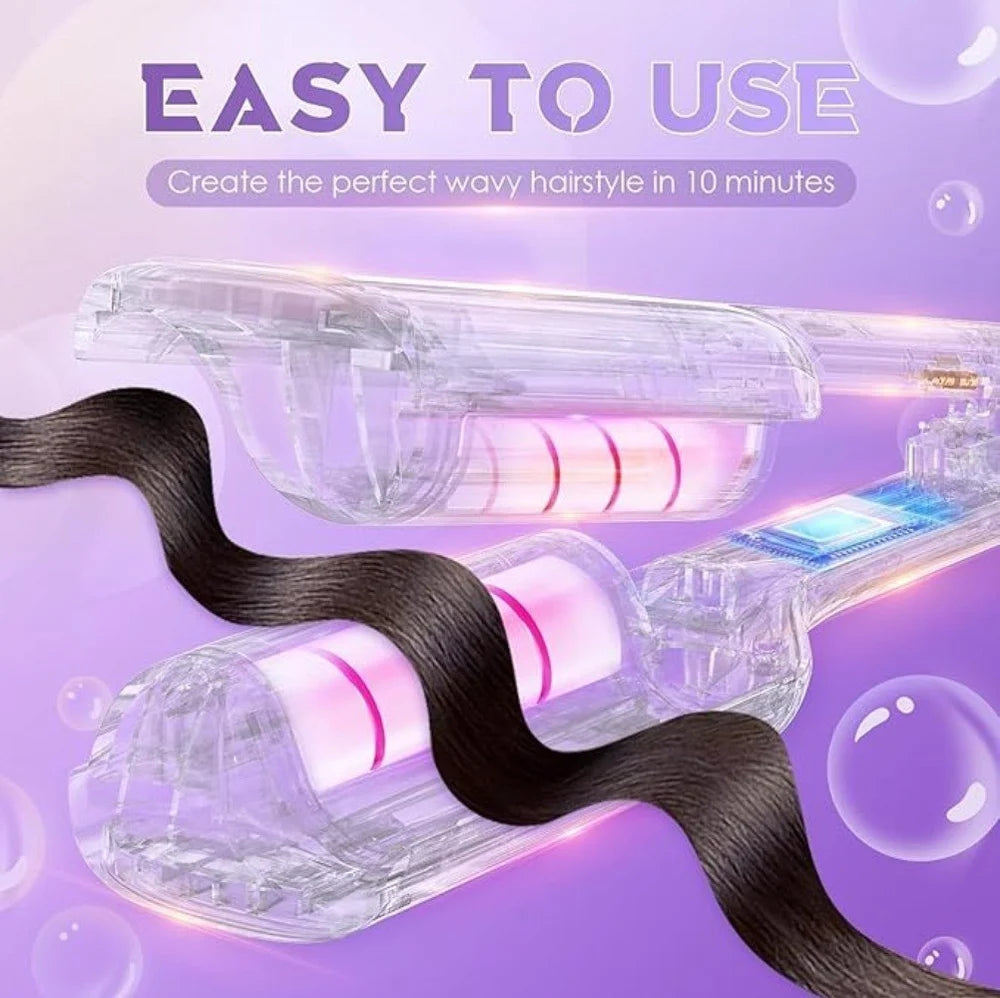 Automatic Rotating Ceramic Hair Curler & Styling Wand