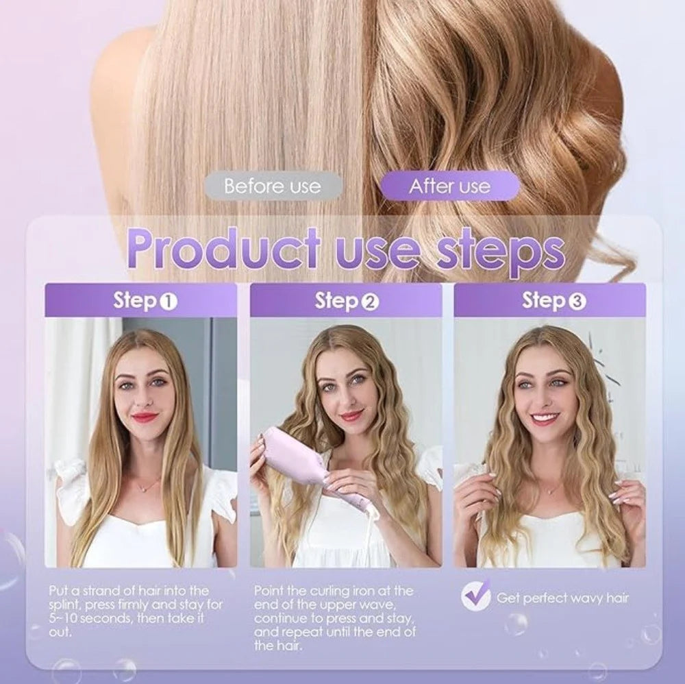 Automatic Rotating Ceramic Hair Curler & Styling Wand